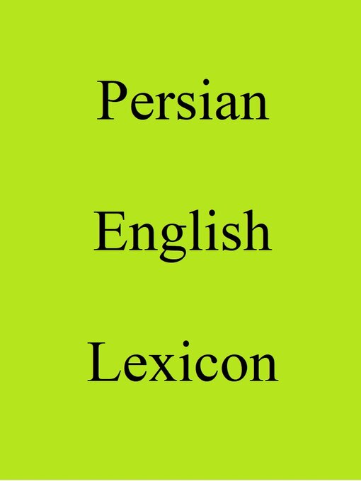 Title details for Persian English Lexicon by Trebor Hog - Available